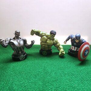 Marvel Mini Busts Age of Ultron Hulk Ultron Captain America Lot of 3 Figures